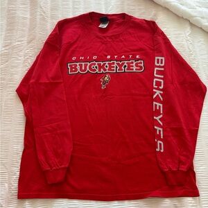 Women’s Ohio State Buckeyes Red Long Sleeve Shirt